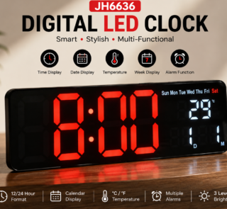 JH6636 Digital LED Clock