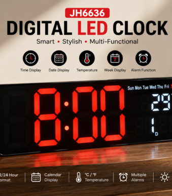 JH6636 Digital LED Clock