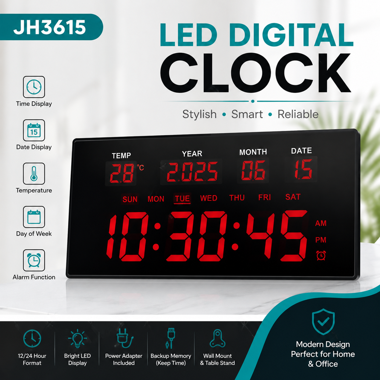 JH3615 LED Digital Clock JH3615 LED Digital Clock