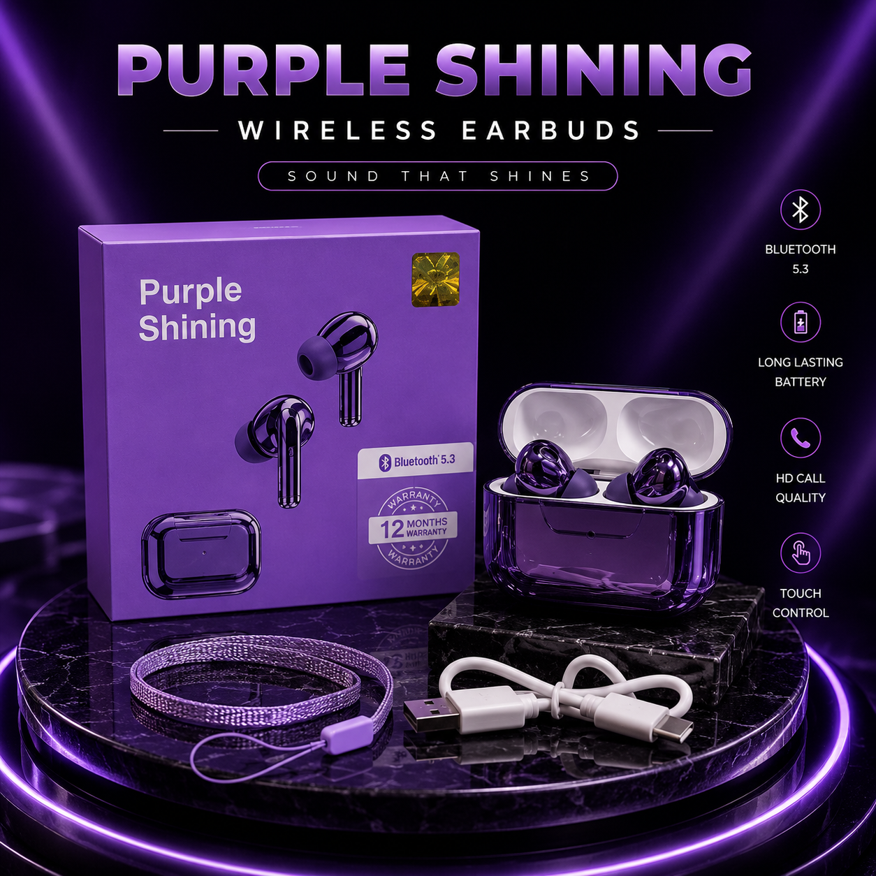 Redington Purple Shining Earbuds Redington Purple Shining Earbuds